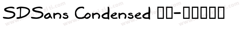 SDSans Condensed 字体字体转换